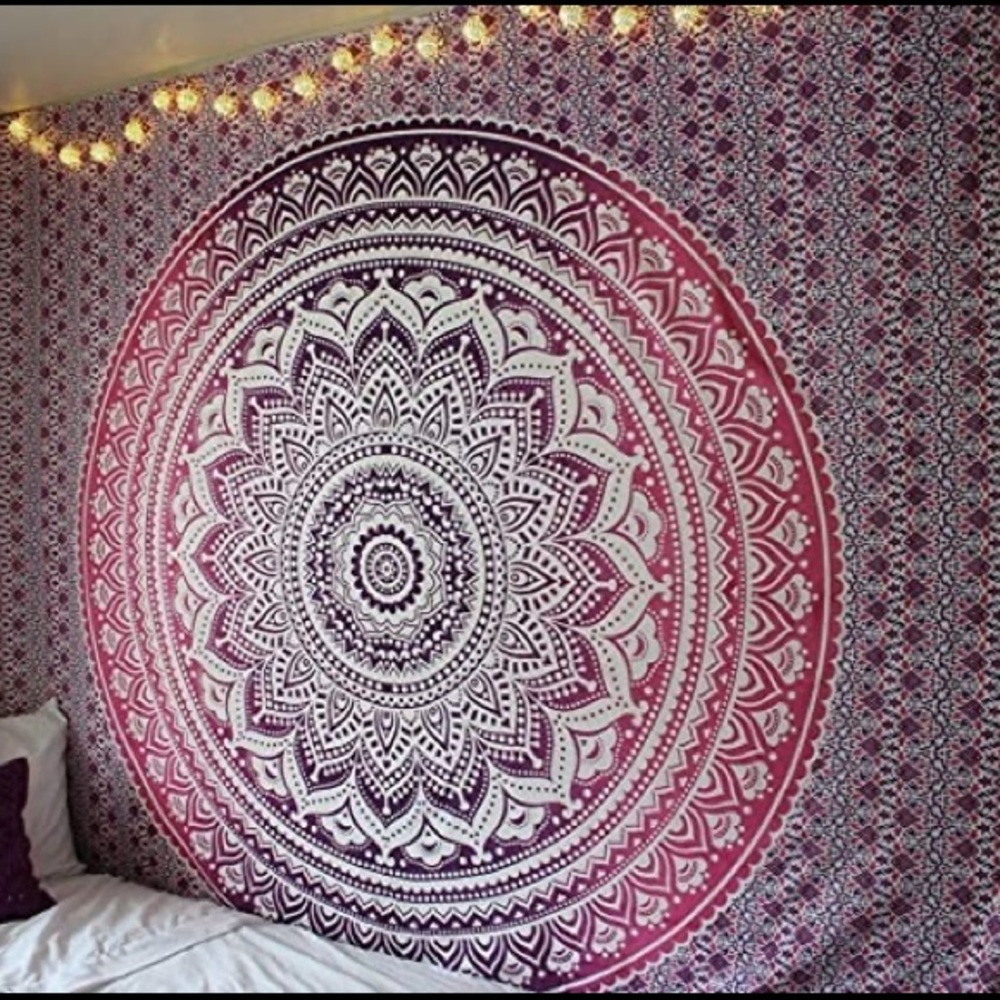 Purple and Pink Tapestry